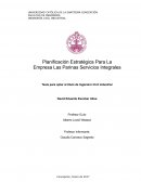 Planificación Estratégica Para La Empresa Las Parinas Servicios Integrales
