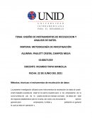DISEÑO DE INSTRUMENTOS DE RECOLECCION Y ANALISIS DE DATOS
