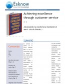 Resumen del libro “Alcanzando la excelencia mediante el servicio al cliente”