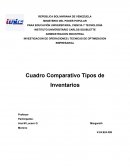 Cuadro Comparativo de los diferentes Tipos de Inventarios