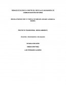 PROYECTO TRANSVERSAL MEDIO AMBIENTE. Docentes dinamizadores del proyecto