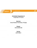 Actividad integradora 3. Interpretar el mundo