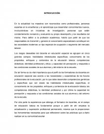 INFORME PERFIL DEL DOCENTE DE EDUCACIÓN ESPECIAL. Página 1
