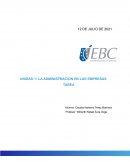 LA ADMINISTRACION EN LAS EMPRESAS