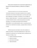 Ensayo sobre la importancia de la comunicación