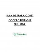 PLAN DE TRABAJO 2021 COOPAC FINANSUR PERÚ LTDA