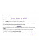 Historia de la Evolución de la Tecnología