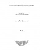 Informe sobre diagnóstico y planeación del talento humano en una empresa