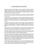 La trascendencia del Lenguaje