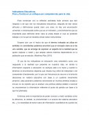 Indicadores Educativos. Pros y Contra en un enfoque por competencias para la vida