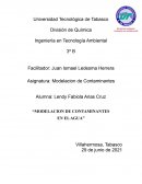 Modelacion d contaminantes en el agua