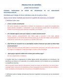 PRODUCTOS DE ESPAÑOL ¿CÓMO NOS SENTIMOS?