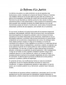 La Reforma A La Justicia