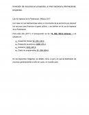 Inversión de recursos en proyectos, a nivel nacional e internacional; proyectos