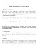 Unidad 4.- Sistemas de producción Justo a Tiempo