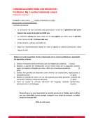 COMUNICACIONES PARA LOS NEGOCIOS