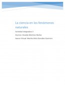 La ciencia en los fenómenos naturales