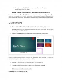 Tareas básicas para crear una presentación de PowerPoint tec milenio. Página 1