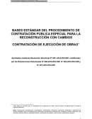 BASES ESTÁNDAR DEL PROCEDIMIENTO DE CONTRATACIÓN PÚBLICA ESPECIAL