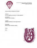 LEY DE COMERCIO EXTERIOR Y SU REGLAMENTO