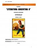 ANÁLISIS LITERARIO “JUVENILIA”