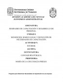 BENEFICIOS, MARCO LEGAL Y DETECCIÓN DE NECESIDADES DE CAPACITACIÓN