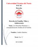 Los Derechos Humanos y conceptualización Jurídica de la Familia