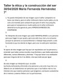 Taller la ética y la construcción