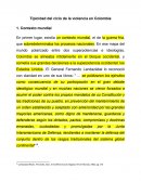 Tipicidad del ciclo de la violencia en Colombia