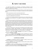 El texto y sus voces