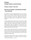 El Riesgo Financiero a través del tiempo