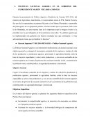 POLITICAS NACIONAL AGRARIA EN EL GOBIERNO DEL EXPRESIDENTE MARTIN VIZCARRA CORNEJO