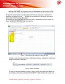 Manual para utilizar el programa en Excel del Modelo de la teoría de colas