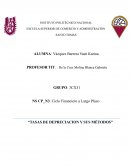 Tasas de depreciacion y sus métodos