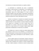 Una introduccion al concepto de administración, sus origenes y objetivos