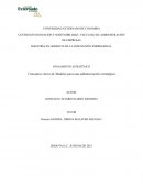 Conceptos claves de Modelos para una administración estratégica