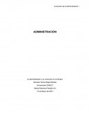 La administración y su evolución en el tiempo