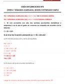 GUÍA DE EJERCICIOS Nº5 OFERTA Y DEMANDA AGREGADA, MODELO KEYNESIANO SIMPLE