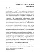 GESTIÓN DEL TALENTO HUMANO