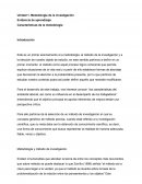 Evidencia de aprendizaje Características de la metodología