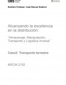 Almacenaje, manipulación, transporte y logística inversa