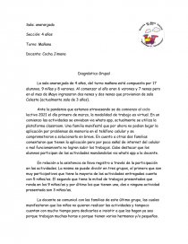 DIgnostico inicial. Página 1