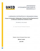 LIDERAZGO ESTRATÉGICO ORGANIZACIONAL
