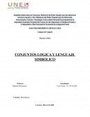 CONJUNTOS LOGICA Y LENGUAJE SIMBOLICO