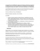 Los ejercicios de rehabilitación