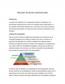 Resumen de teorías motivacionales