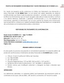 POLITICA DE TRATAMIENTO DE INFORMACION Y DATOS PERSONALES DE TU ORDEN S.A.S