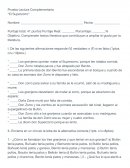 Prueba Lectura Complementaria “El Superzorro”