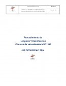 JJR SEGURIDAD SPA, PROCEDIMIENTO DE LIMPIEZA