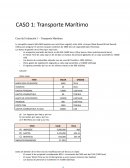 Caso de Evaluación 1 – Transporte Marítimo